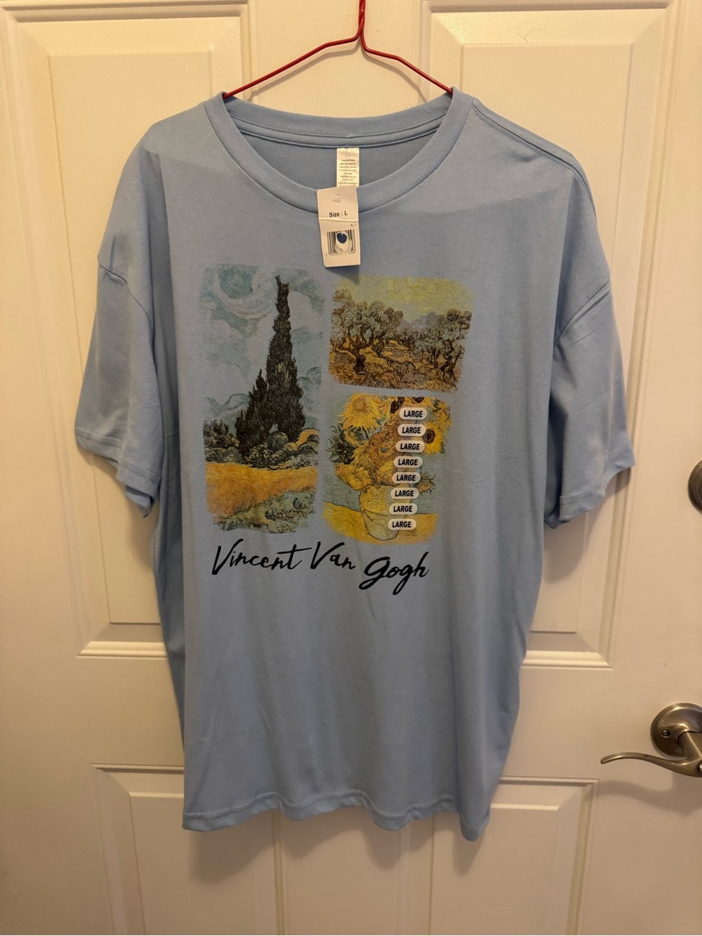 New Vincent Van Gogh Blue Art Print T-Shirt